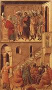 Duccio di Buoninsegna, Peter-s First Denial of Christ Before the High Priest Annas